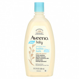 Aveeno, Baby, пенная ванна с экстрактом овса, 568 мл (19,2 жидк. Унции)