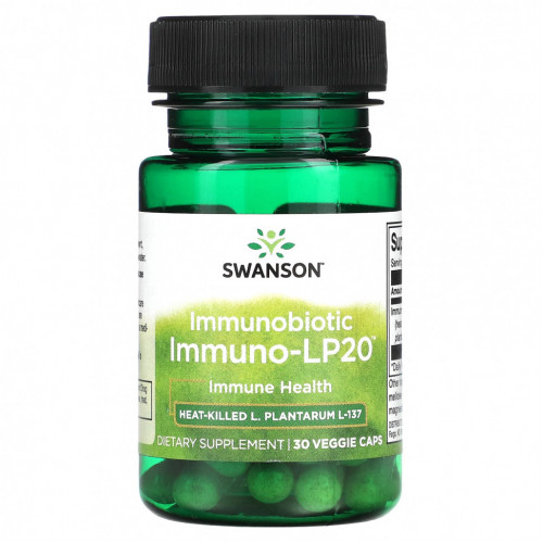 Swanson, Immunobiotic, Immuno-LP20, 30 растительных капсул