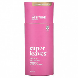 ATTITUDE, Super Leaves, дезодорант, листья белого чая, 85 г (3 унции)