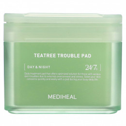 Mediheal, Tea Tree Trouble Pad, 100 таблеток, 100 мл (5,74 жидк. Унции)