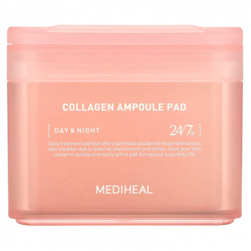 Mediheal, Collagen Ampoule Pad, 100 шт., 170 мл (5,74 жидк. Унции)