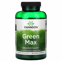 Swanson, Green Max`` 180 растительных капсул