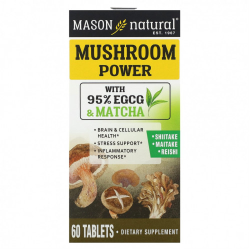 Mason Natural, Mushroom Power, 60 таблеток