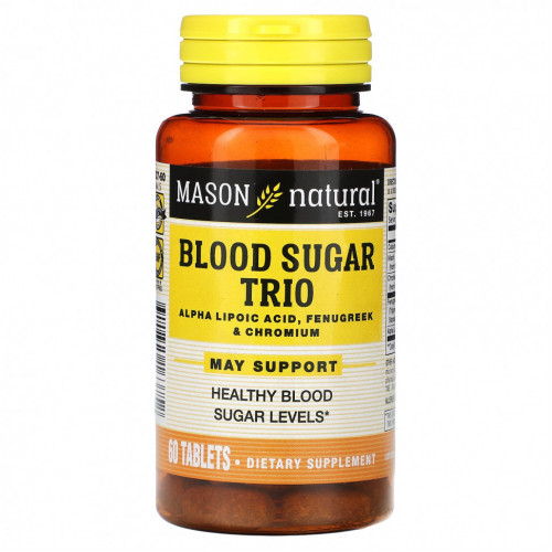 Mason Natural, Blood SugarTrio, 60 таблеток