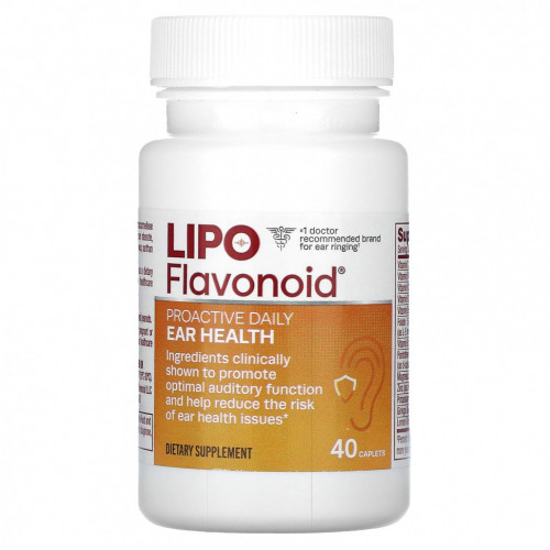 Lipo-Flavonoid, Профилактика здоровья ушей, 40 капсул