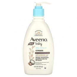 Aveeno, Детский, ежедневный увлажняющий крем, с кокосовым маслом и маслом ши, 354 мл (12 жидк. Унций)