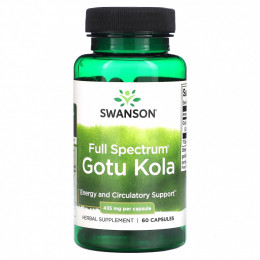 Swanson, Full Spectrum Gotu Kola, 435 мг, 60 капсул