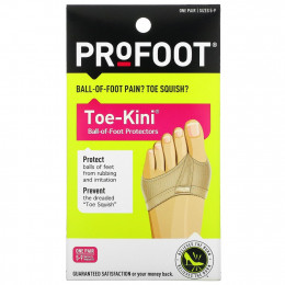 Profoot, Toe-Kini, защитные накладки на подушечку стопы, размеры 5–9, 1 пара