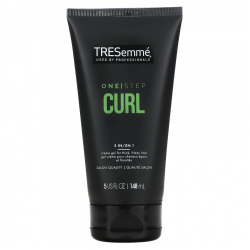 Tresemme, One Step Curl, крем 5 в 1, для густых, вьющихся волос, 148 мл (5 жидк. Унций)