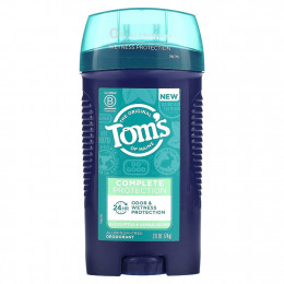 Tom's of Maine, Дезодорант для комплексной защиты без алюминия, эвкалипт и сандал, 74 г (2,6 унции)