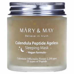 Mary&May, Calendula Peptide Ageless, маска для сна, 110 г (3,88 унции)