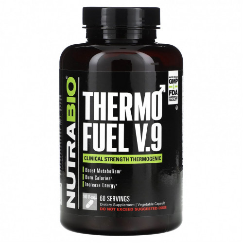 Nutrabio Labs, ThermoFuel V.9 для мужчин, 180 капсул