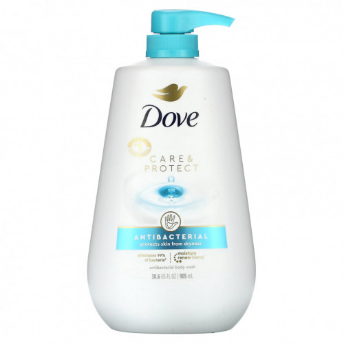 Dove, Care & Protect, антибактериальный гель для душа, 905 мл (30,6 жидк. Унции)