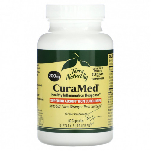 Terry Naturally, CuraMed, 200 мг, 60 капсул