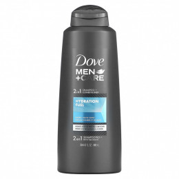 Dove, Men + Care, шампунь и кондиционер 2 в 1, увлажняющее средство, амбра и мускус, 603 мл (20,4 жидк. Унции)