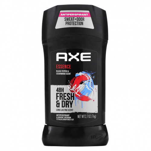 Axe, Essence, дезодорант-антиперспирант, черный перец и кедр, 76 г (2,7 унции)