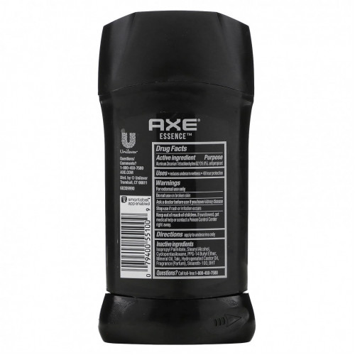 Axe, Essence, дезодорант-антиперспирант, черный перец и кедр, 76 г (2,7 унции)