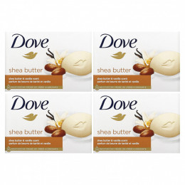 Dove, Beauty Bar Soap, масло ши и ваниль, 2 шт., По 106 г (3,75 унции)