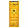 ATTITUDE, Для детей, минеральный солнцезащитный стик, SPF 30, тропический, 85 г (3 унции)