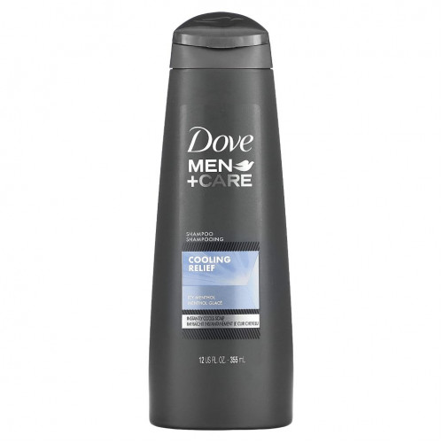 Dove, Men + Care, охлаждающий шампунь, ледяной ментол, 355 мл (12 жидк. Унций)