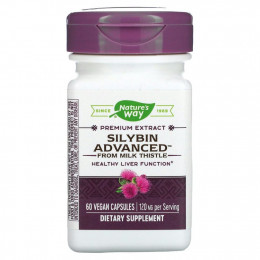 Nature's Way, Silybin Advanced from Milk Thistle, 120 mg, 60 Vegan Capsules