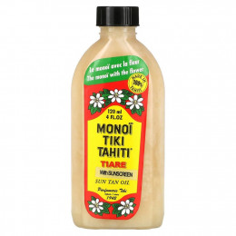 Monoi Tiare Tahiti, солнцезащитное масло для загара, SPF 3, 120 мл (4 жидк. унции)