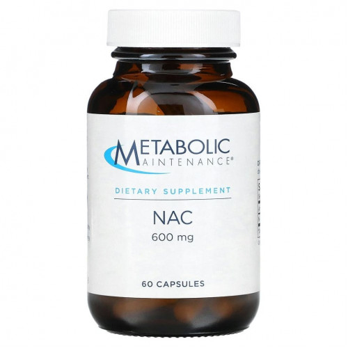 Metabolic Maintenance, NAC, 600 мг, 60 капсул