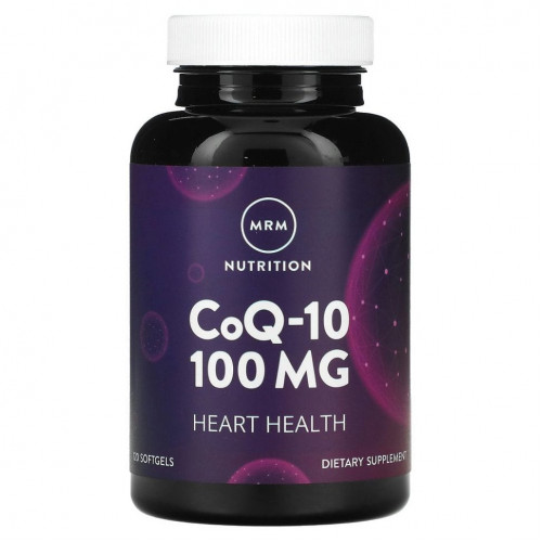 MRM, Nutrition, коэнзим Q10, 100 мг, 120 мягких таблеток