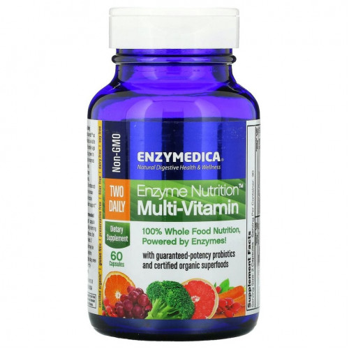 Enzymedica, Enzyme Nutrition, мультивитамины, две капсулы в день, 60 капсул