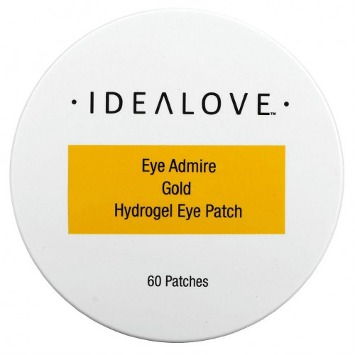 Idealove, Eye Admire, гидрогелевые патчи для глаз с золотом, 60 шт.