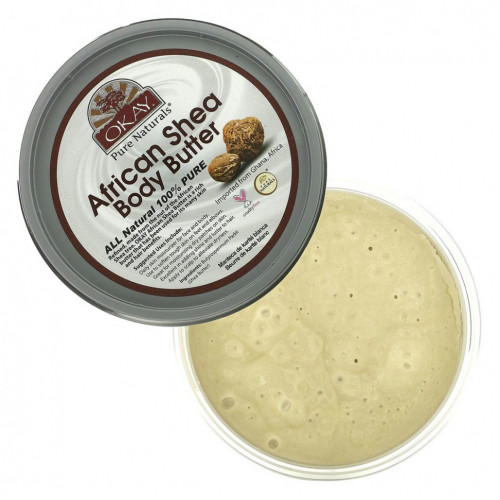 Okay Pure Naturals, Масло африканского ши, белое масло, 368 г (13 унций)