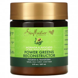 SheaMoisture, Power Greens, восстанавливающий кондиционер для волос, моринга и авокадо, 237 г (8 жидк. унций)