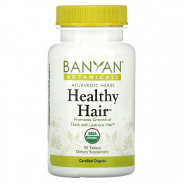 Banyan Botanicals, Здоровые волосы, 90 таблеток