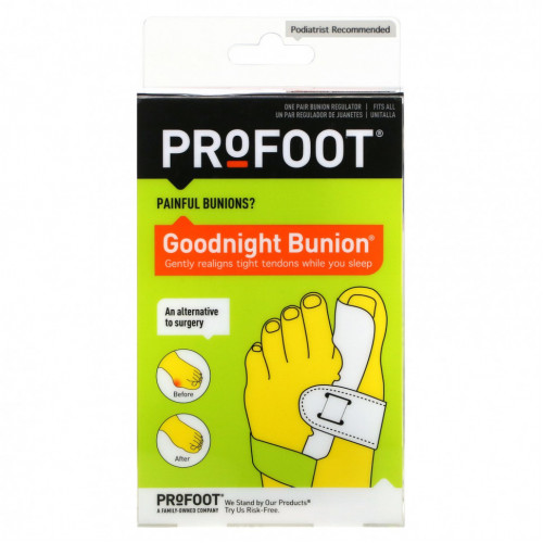 Profoot, Goodnight Bunion, регулятор Bunion, 1 пара