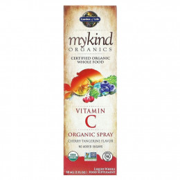 Garden of Life, MyKind Organics, органический спрей с витамином С, вишня и мандарин, 58 мл (2 жидк. унции)