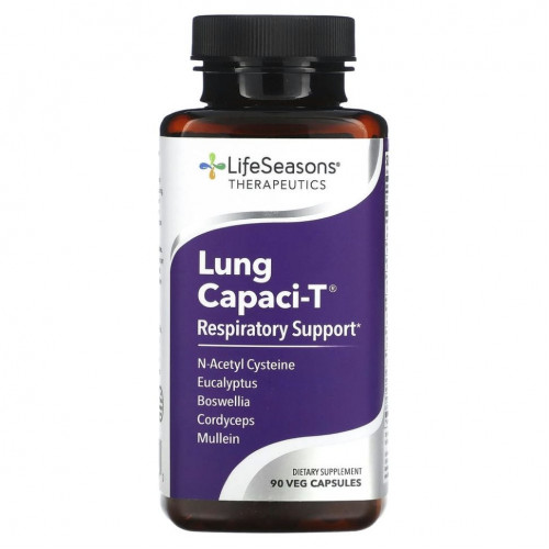 LifeSeasons, Lung Capaci-T, 90 вегетарианских капсул