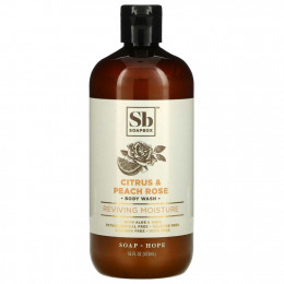 Soapbox, Reviving Moisture, Body Wash, Citrus & Peach Rose, 16 fl oz (473 ml)