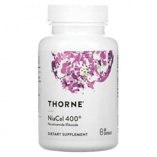 Thorne Research, NiaCel 400, 60 капсул