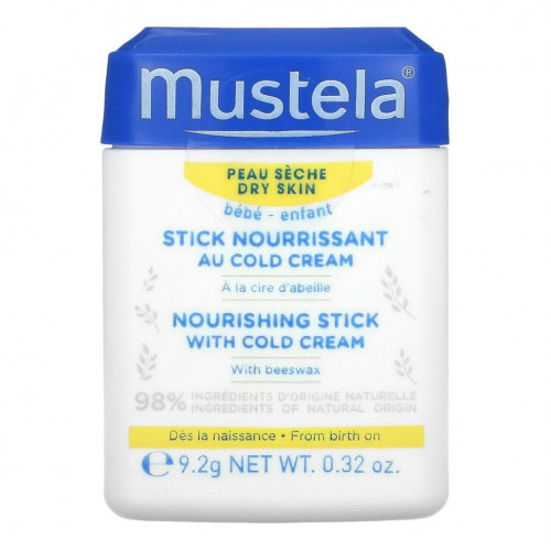 Mustela, Baby, питательный стик с холодным кремом, 9,2 г (0,32 унции)