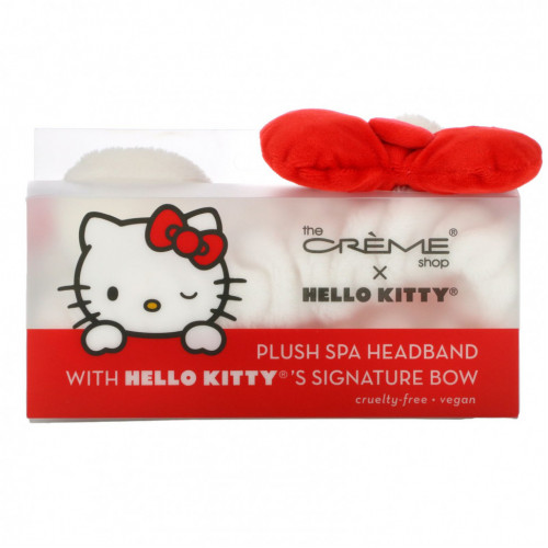 The Creme Shop, Plush Spa Heaband With Hello Kitty's Signature Bow, 1 Piece