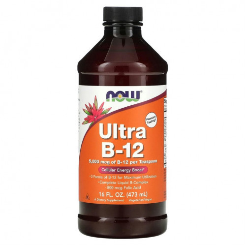 NOW Foods, Ultra B-12, 16 жидких унций (473 мл)