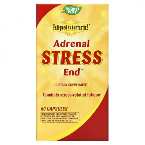 Nature's Way, Fatigued to Fantastic!, Adrenal Stress End, 60 капсул