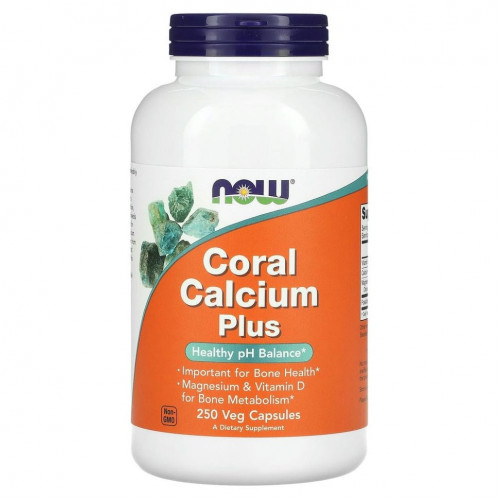 NOW Foods, Coral Calcium Plus, 250 растительных капсул