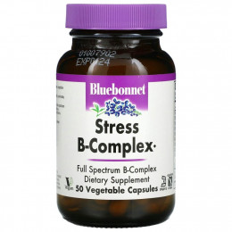 Bluebonnet Nutrition, Stress B-комплекс, 50 растительных капсул