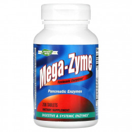 Nature's Way, Mega-Zyme, системные ферменты, 200 таблеток