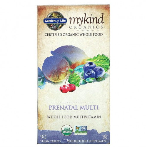 Garden of Life, MyKind Organics, Prenatal Multi , 90 Vegan Tablets