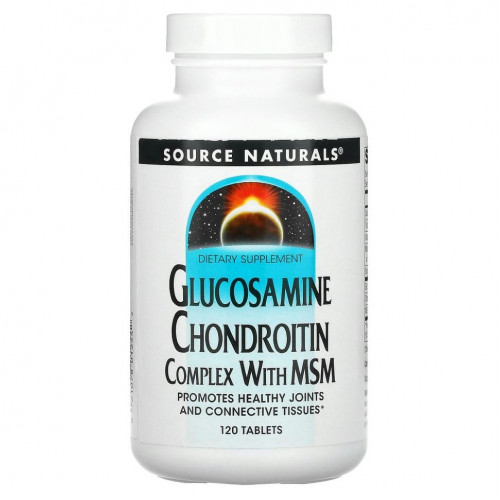 Source Naturals, Glucosamine Chondroitin Complex with MSM, 120 таблеток