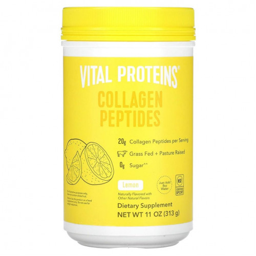 Vital Proteins, Коллагеновые пептиды, лимон, 313 г (11 унций)