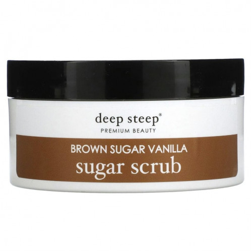 Deep Steep, Sugar Scrub, коричневый сахар и ваниль, 227 г (8 унций)