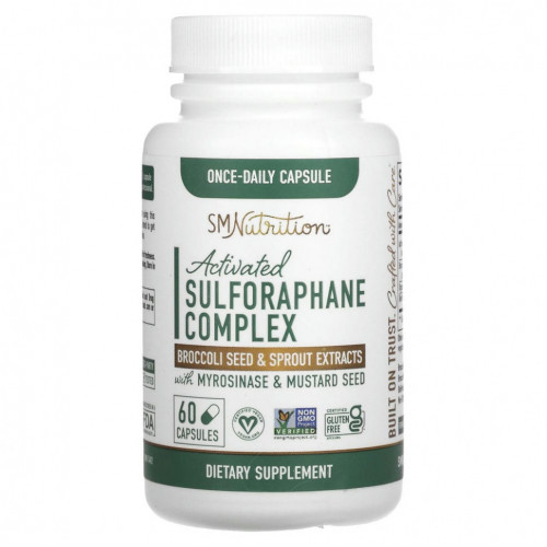 SMNutrition, Activated Sulforaphane Complex with Myrosinase & Mustard Seed , 60 Capsules